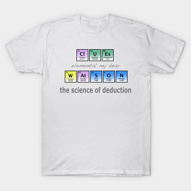 Sherlock Holmes - The Science of Deduction T-Shirt by The Blue Box